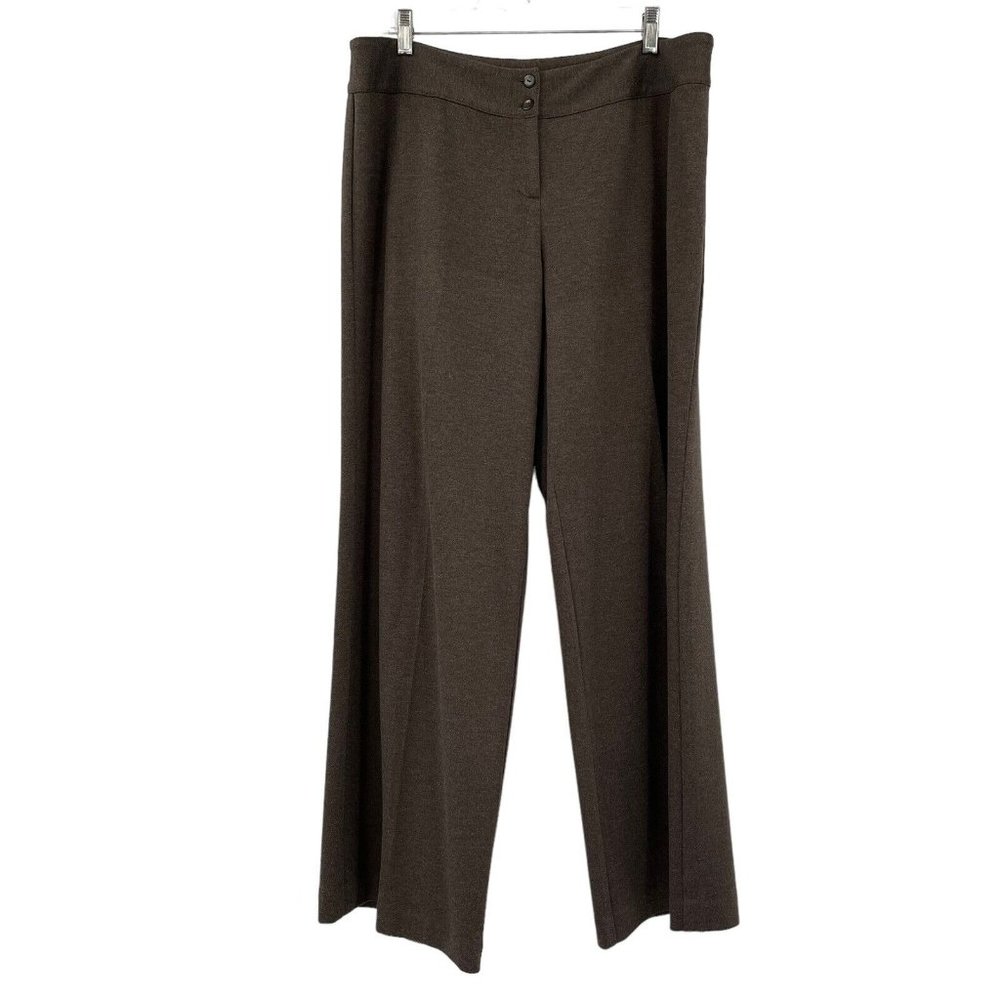 J. Jill Women's Dark Brown Wide-Leg Pants